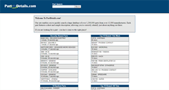 Desktop Screenshot of partdetails.com